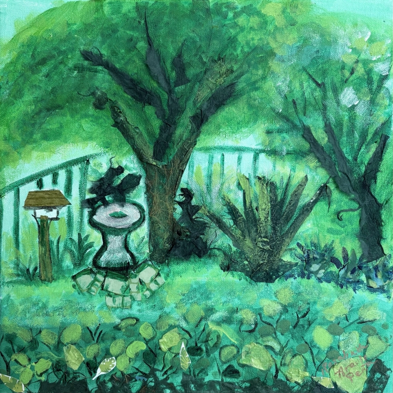 Mon Petit Jardin by artist Rosalinda Peña